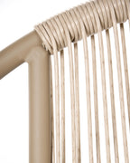Chaise de jardin en rotin synthétique (PE) Beige