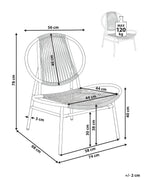 Chaise de jardin en rotin synthétique (PE) Beige