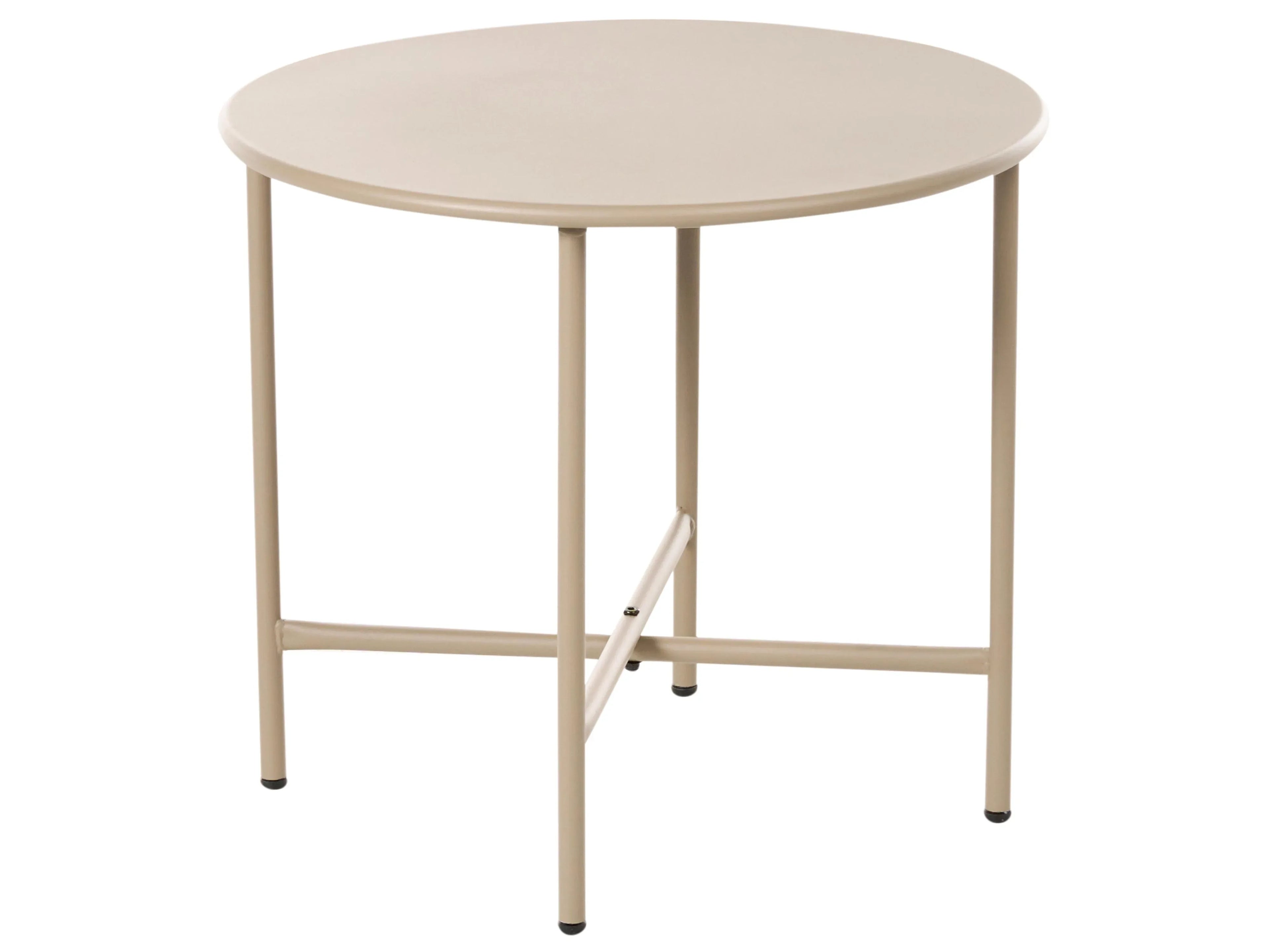 Tavolino Bistrot OVARO 50 cm 50 cm Metallo Beige