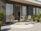 Table de bistrot 50 cm 50 cm Métal Beige