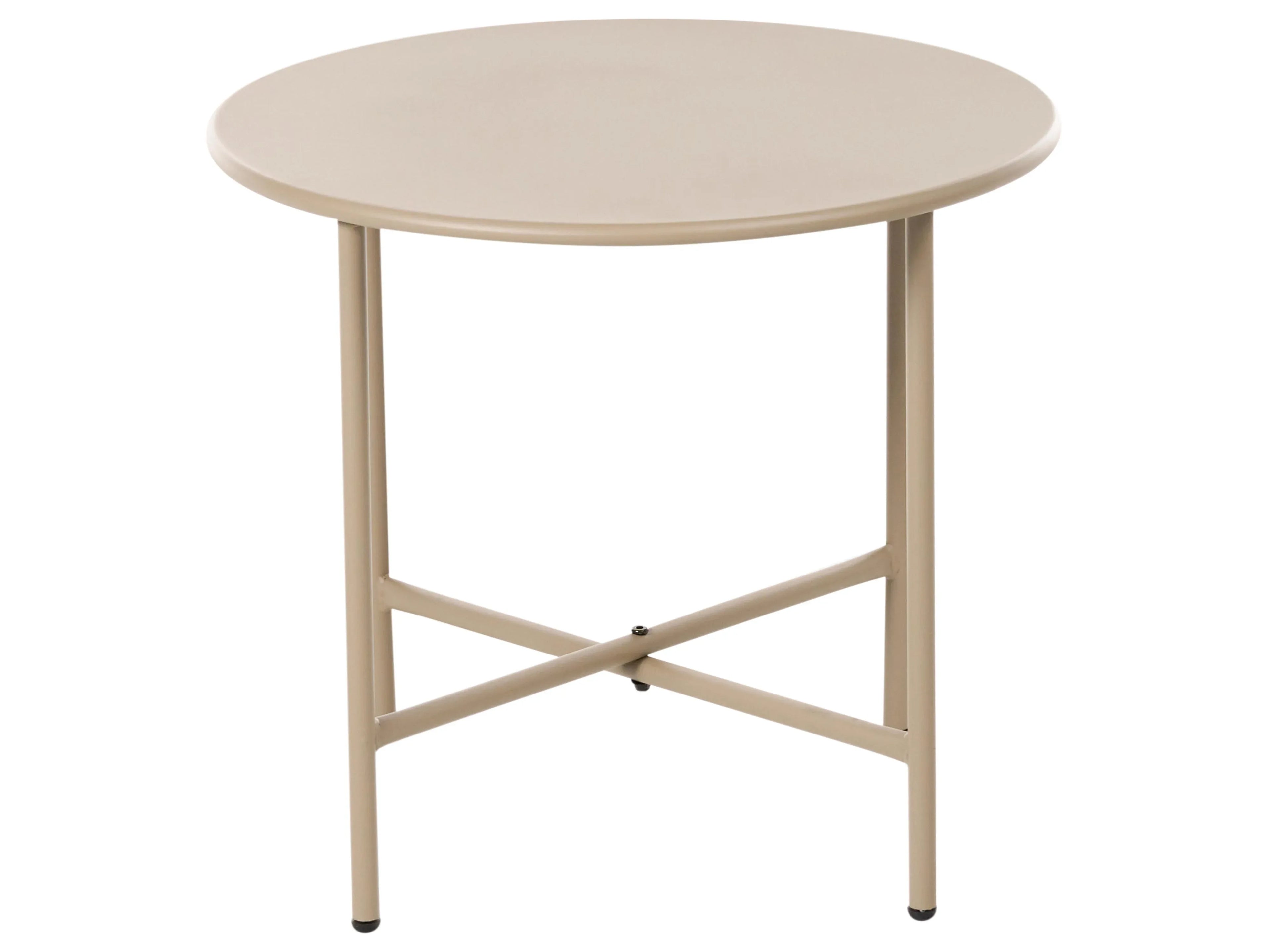 Table de bistrot 50 cm 50 cm Métal Beige