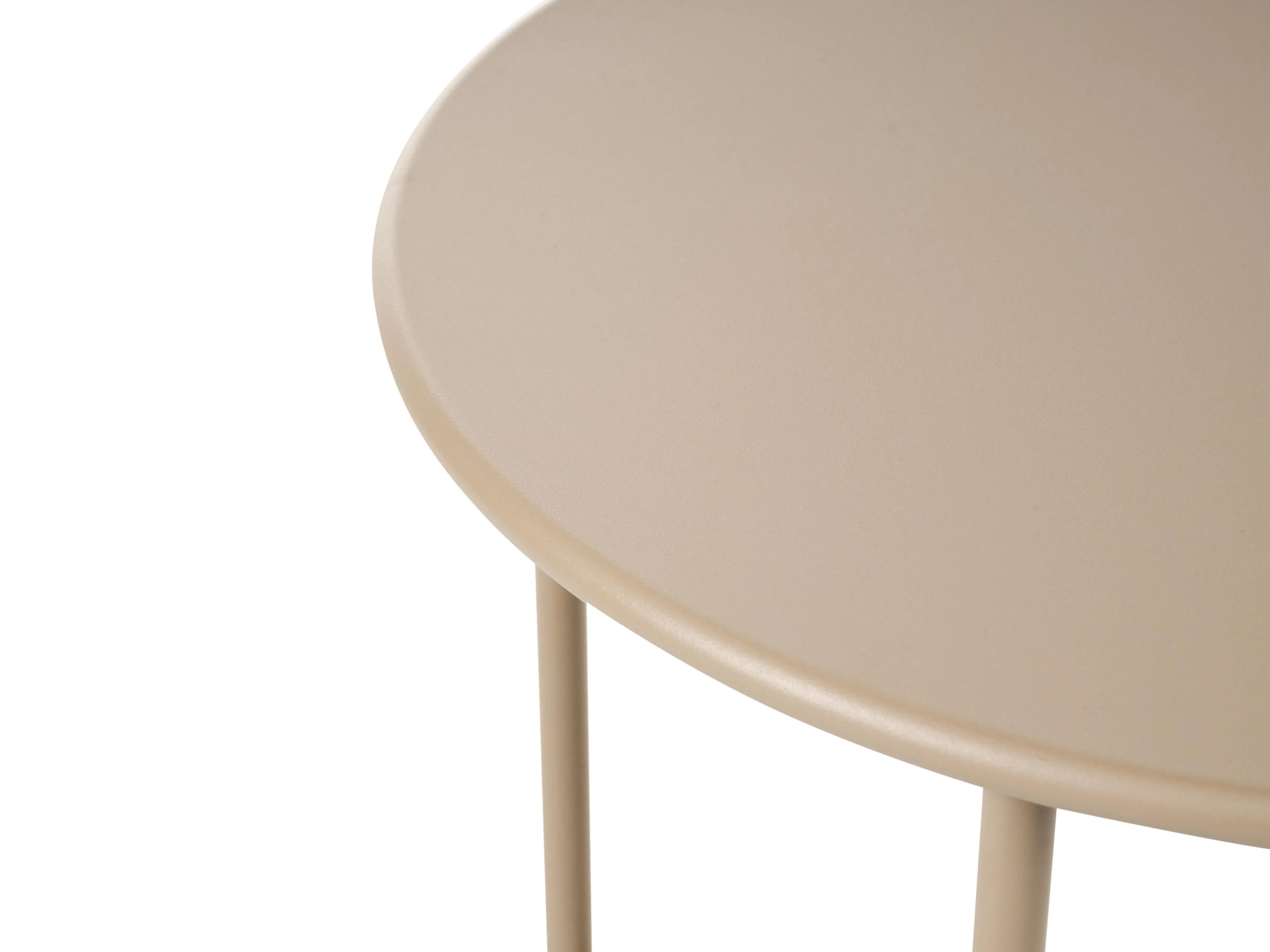 Table de bistrot 50 cm 50 cm Métal Beige