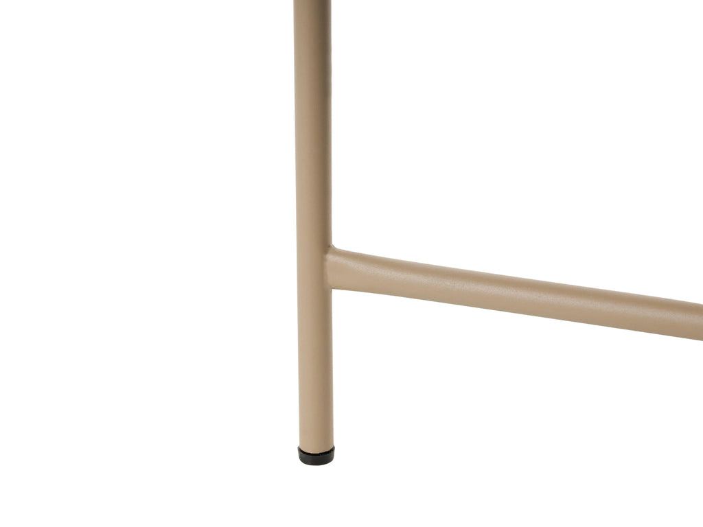 Table de bistrot 50 cm 50 cm Métal Beige