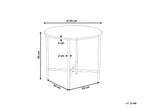 Table de bistrot 50 cm 50 cm Métal Beige