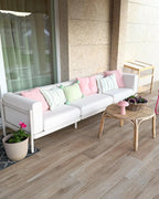 Canapé de jardin 3 places Beige clair