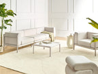 Canapé de jardin 3 places Beige clair