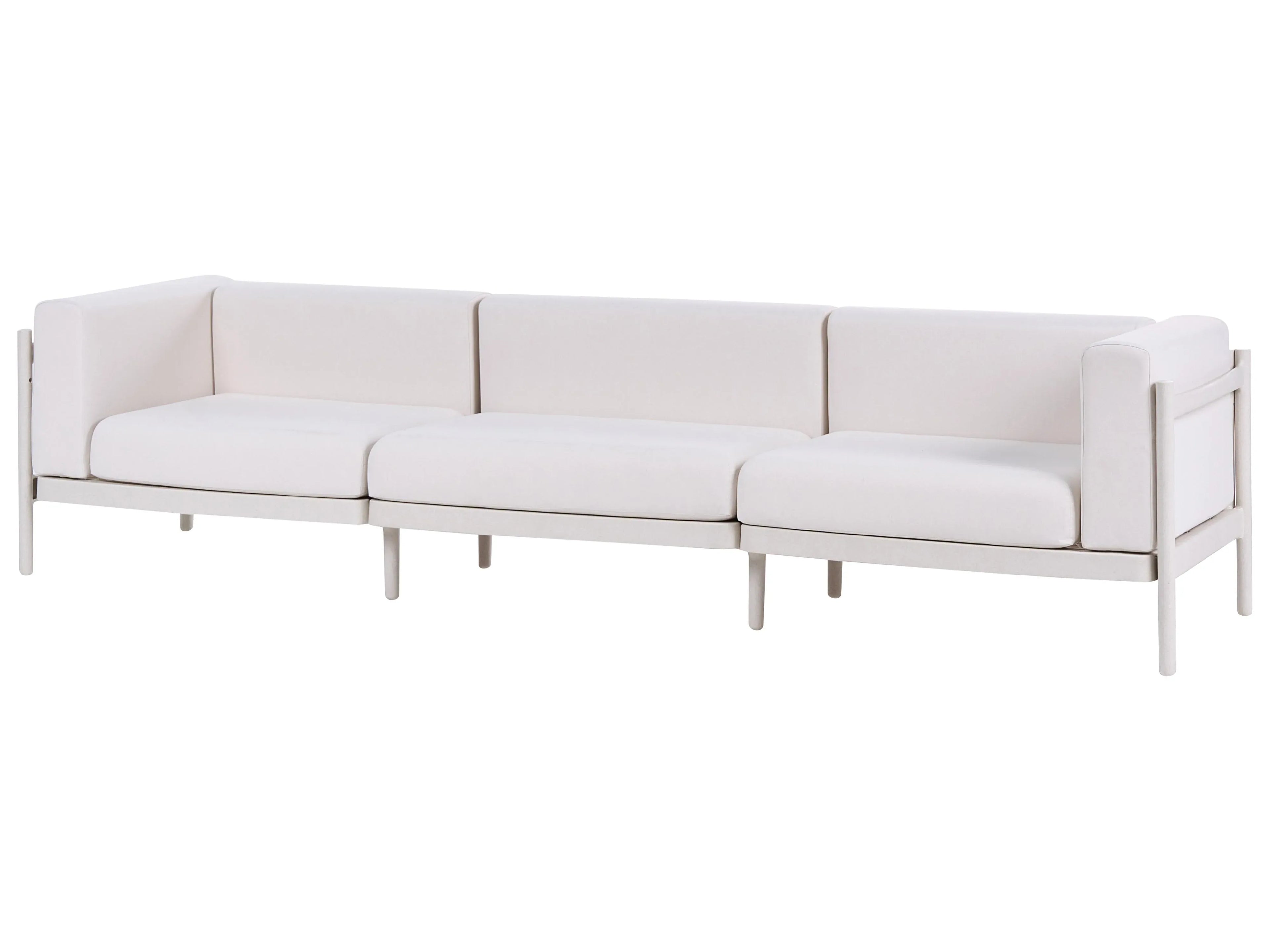 Canapé de jardin 3 places Beige clair