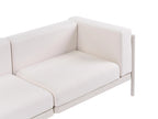 Canapé de jardin 3 places Beige clair